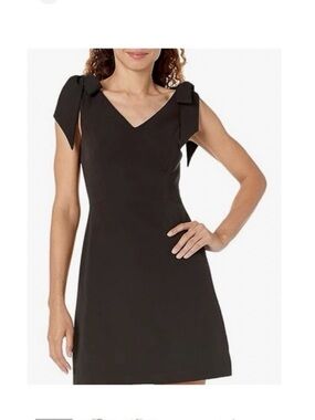 Revolve BCBG Generation-Black Cocktail Dress with Bow Shoulder Detail. Size: 2.